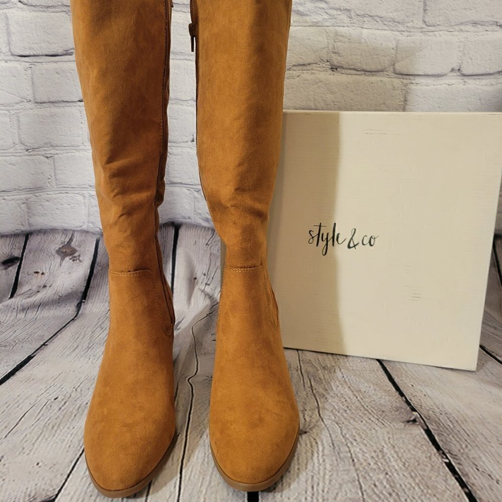 Style & Co Warrda Block-Heel Dress Boots
